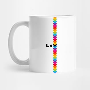 LOV rainbow design, version five Mug